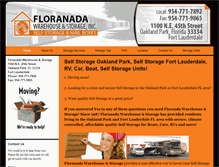 Tablet Screenshot of floranadastorage.com